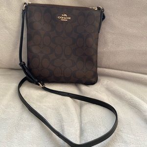 Coach leather crossbody bag